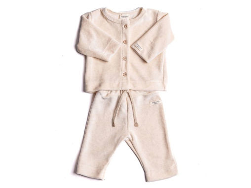 Immagine di Bamboom twinset con apertura frontale warm white tg 1 mese - Tutine