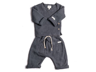 Immagine di Bamboom twinset con apertura incrociata blu tg 1 mese - Tutine