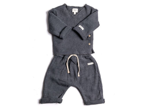 Immagine di Bamboom twinset con apertura incrociata blu tg 1 mese - Tutine
