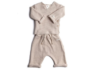 Immagine di Bamboom twinset con apertura incrociata sand tg 1 mese - Tutine