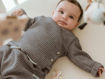Immagine di Bamboom twinset con apertura incrociata soft brown tg 1 mese
