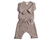 Immagine di Bamboom twinset con apertura incrociata soft brown tg 3 mesi - Tutine