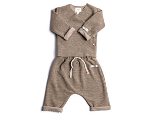 Immagine di Bamboom twinset con apertura incrociata melange sand tg 1 mese - Tutine