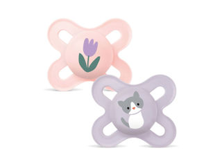 Immagine di MAM ciuccio Original Start silicone 0-2 mesi Circular PP 2pz rosa - Ciucci
