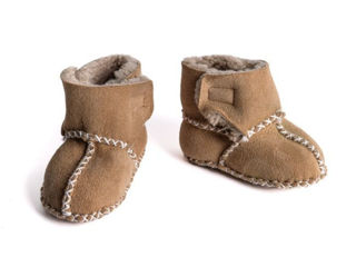 Immagine di Bamboom scarpine babbucce in pelle tg 16-24 mesi camel - Scarpine neonato