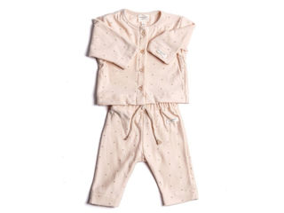 Immagine di Bamboom twinset con apertura frontale Hearts tg 1 mese - Vestiti per Bambini e Neonati