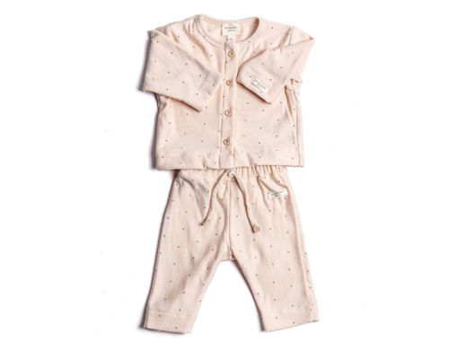 Immagine di Bamboom twinset con apertura frontale Hearts tg 1 mese - Vestiti per Bambini e Neonati