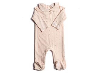 Immagine di Bamboom tutina bimba con colletto hearts tg 1 mese - Tutine