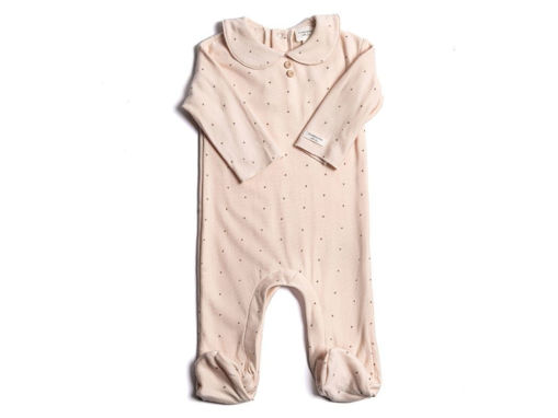 Immagine di Bamboom tutina bimba con colletto hearts tg 1 mese - Tutine