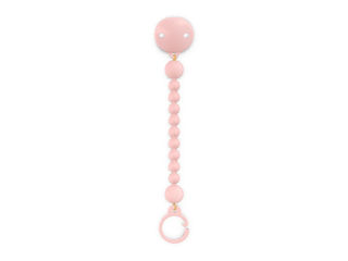 Immagine di Suavinex clip portaciuccio in silicone morbido Colour Essence rosa - Portaciuccio e catenelle