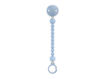 Immagine di Suavinex clip portaciuccio in silicone morbido Colour Essence azzurro - Portaciuccio e catenelle