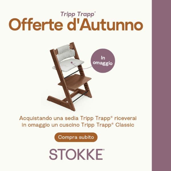 Sedia Stokke Tripp Trapp: cuscino omaggio — Offerte d'Autunno Stokke